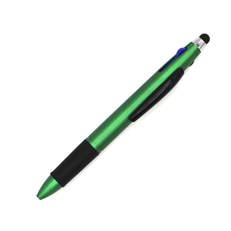 Promotional multi-refill press plastic touch screen ballpoint pen